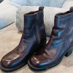 NINE WEST Ankle Boots Dark Brown 6M